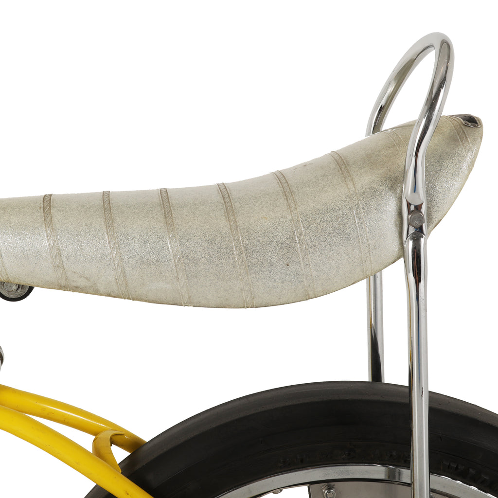 Vintage Yellow Kids Cruiser Bike
