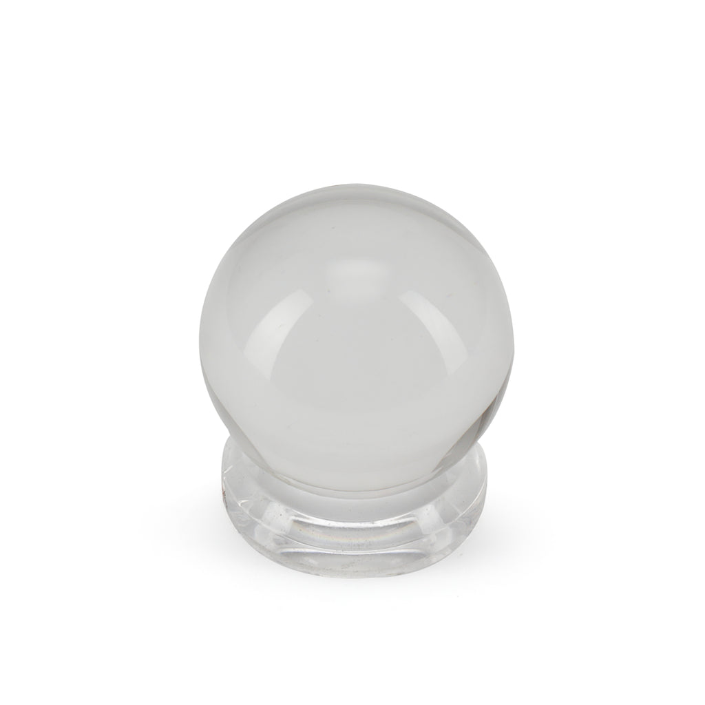 Clear Glass Paperweight on Stand (A+D)