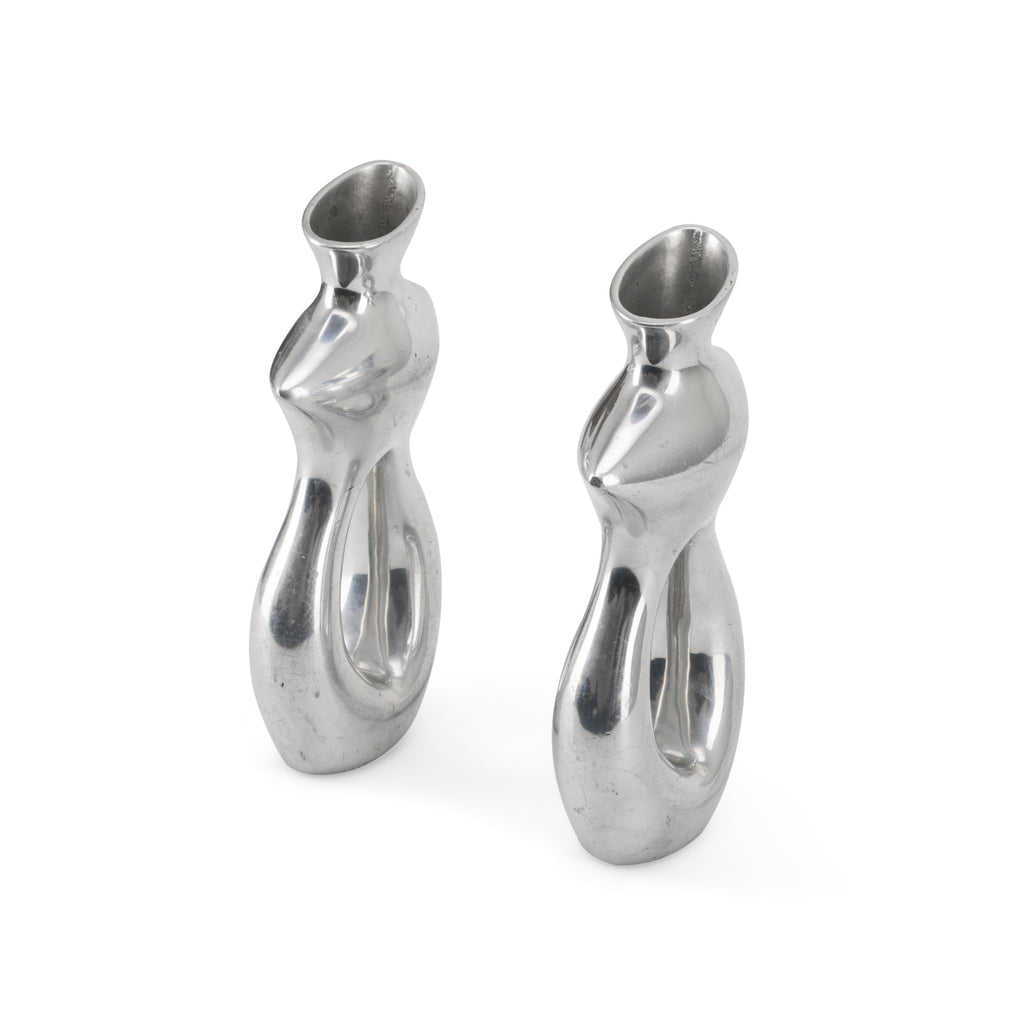 Abstract Chrome Vase (A+D)