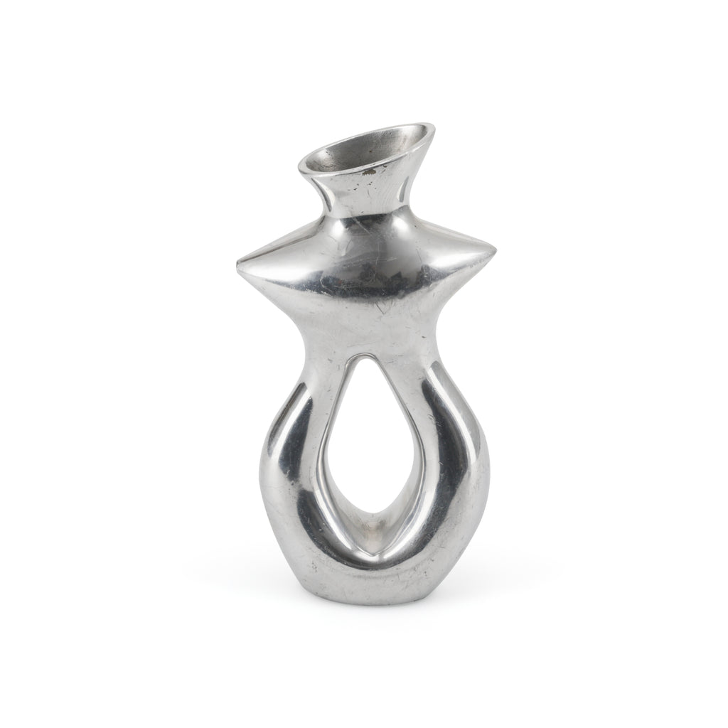 Abstract Chrome Vase (A+D)