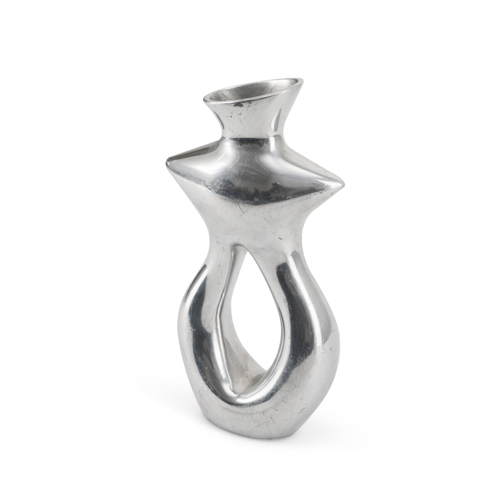 Abstract Chrome Vase (A+D)