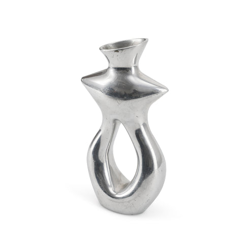 Abstract Chrome Vase (A+D)
