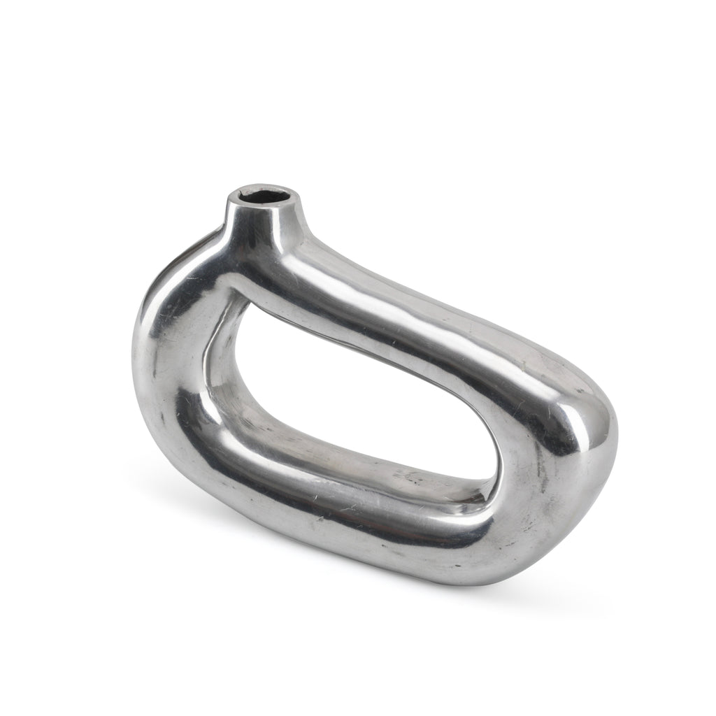 Chrome Oval Vase (A+D)