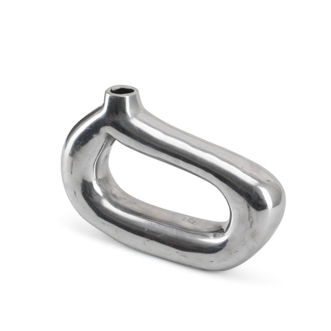 Chrome Oval Vase (A+D)
