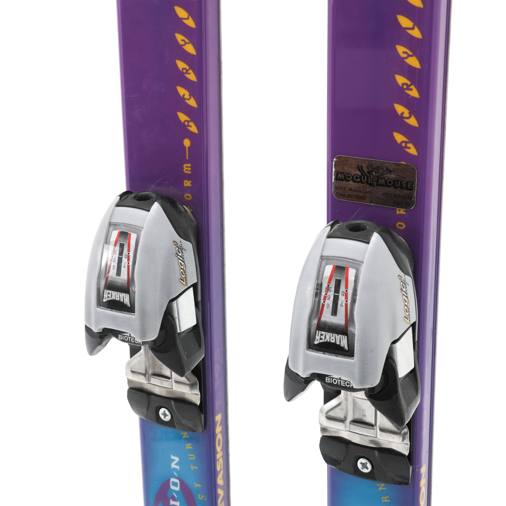 Purple / Neon Yellow Skis