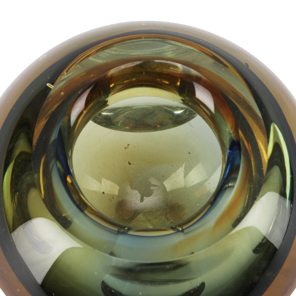 Green / Orange Ball Vase (A+D)