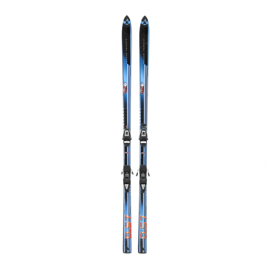 Blue & Black Fischer Skis