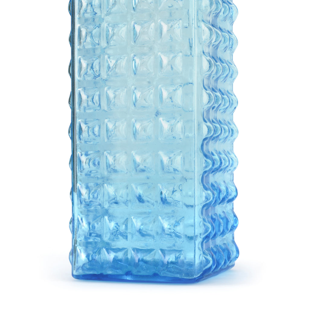 Blue Rectangular Glass Jar (A+D)