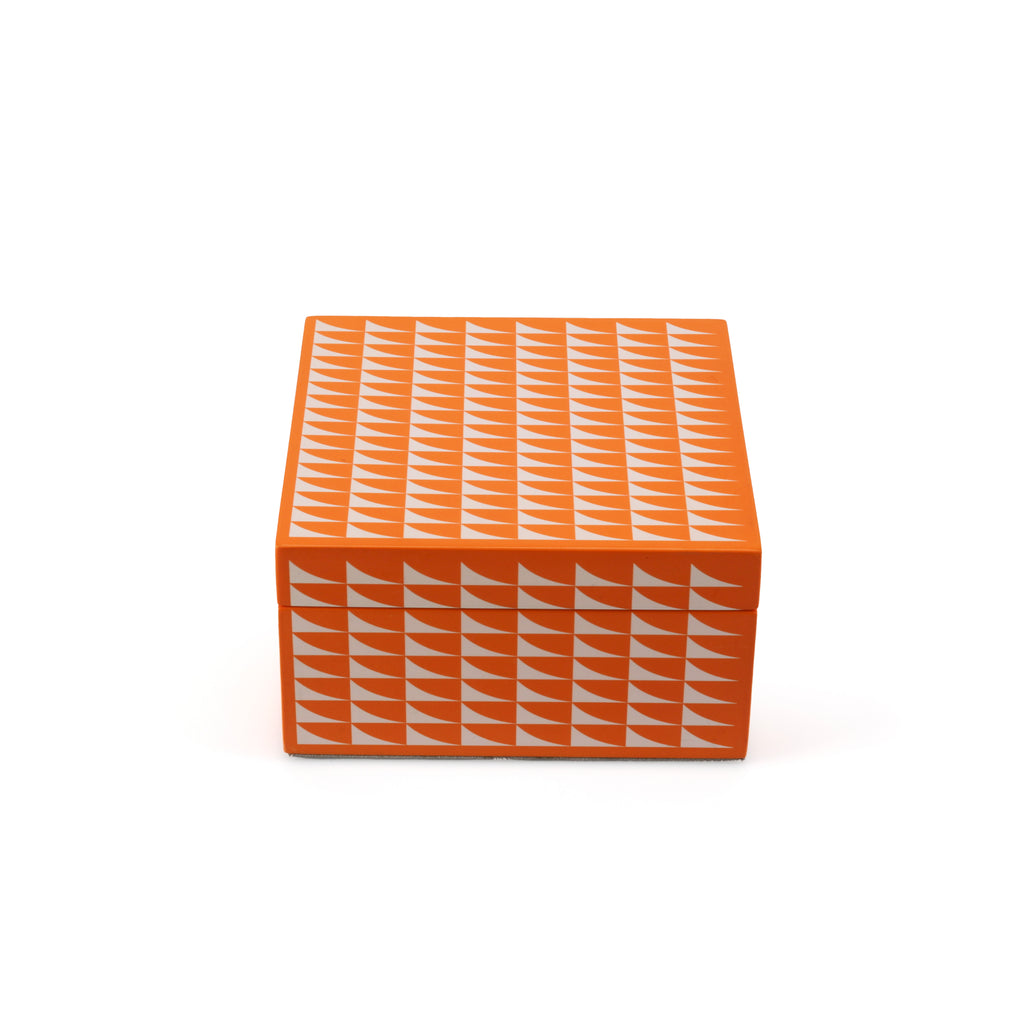 Medium Orange / White Pattern Box (A+D)