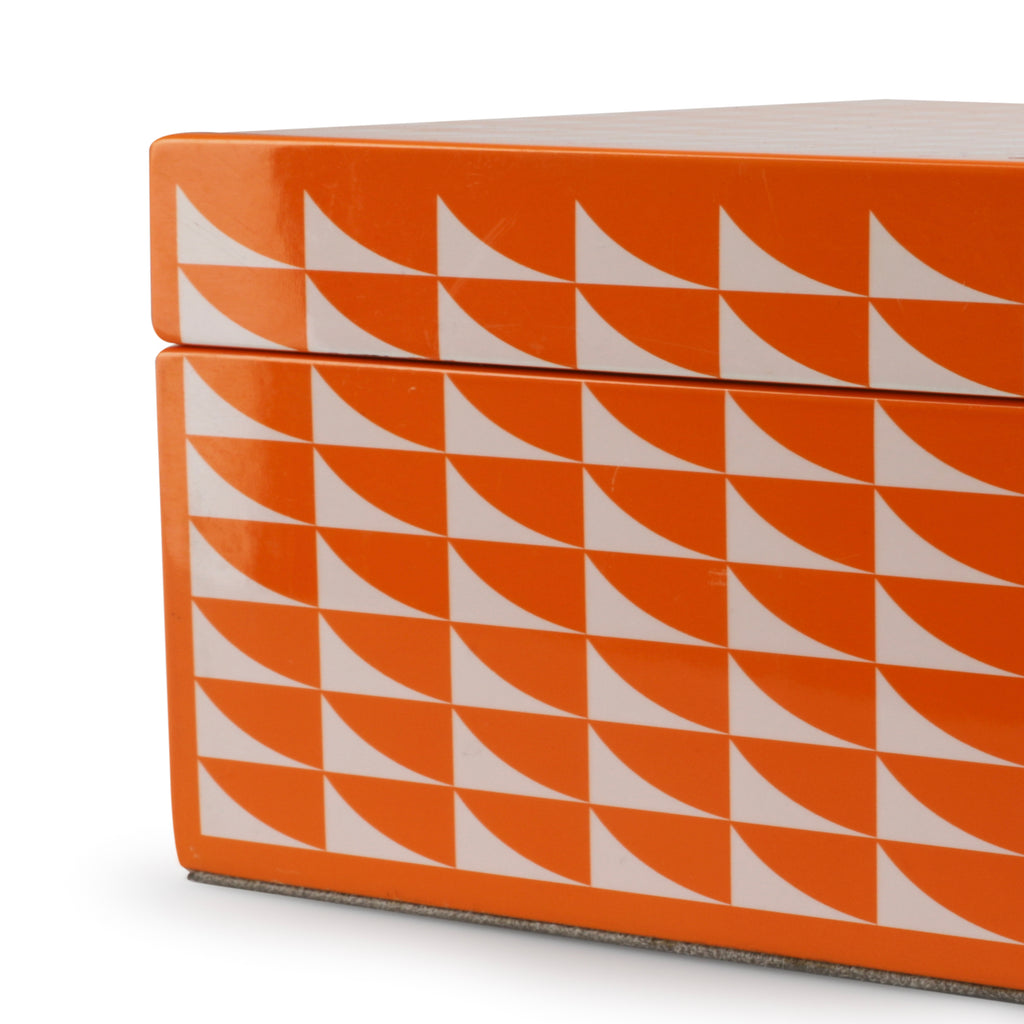 Medium Orange / White Pattern Box (A+D)