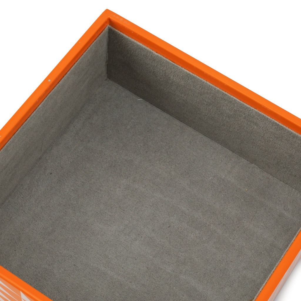 Medium Orange / White Pattern Box (A+D)