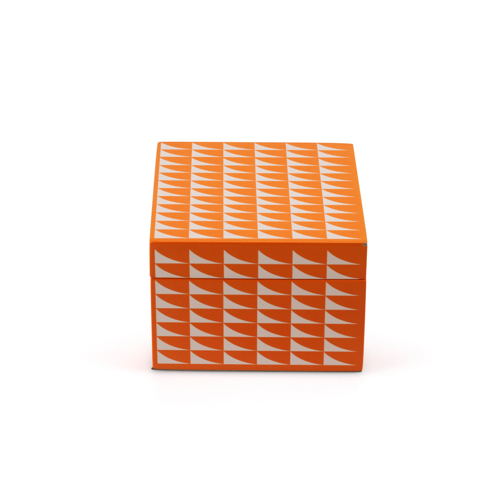 Small Orange / White Pattern Box (A+D)