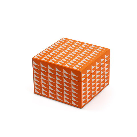 Small Orange / White Pattern Box (A+D)