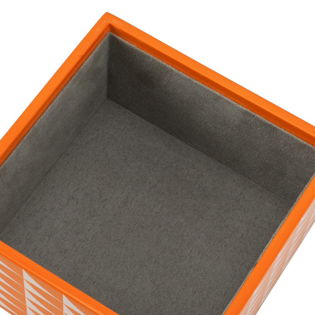 Small Orange / White Pattern Box (A+D)