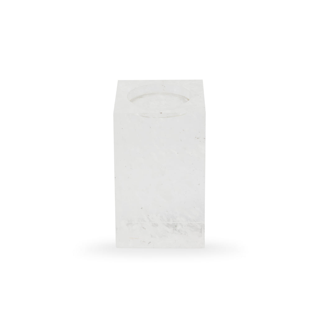 White Rectangular Candle Holder (A+D)