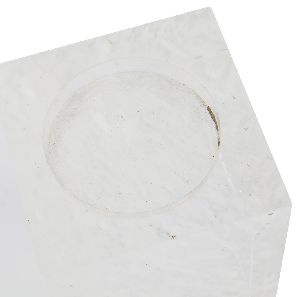 White Rectangular Candle Holder (A+D)