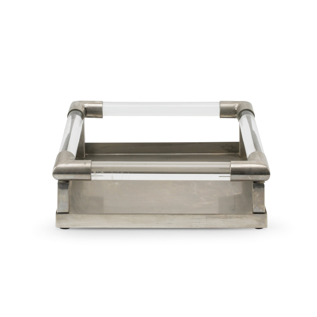 Chrome / Acrylic Tube Tray (A+D)