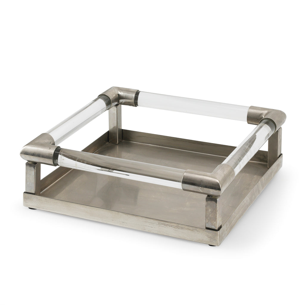 Chrome / Acrylic Tube Tray (A+D)