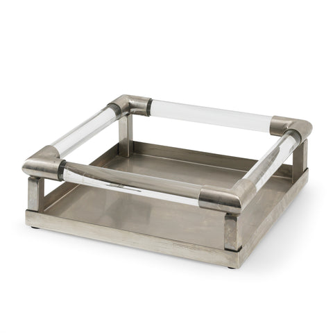 Chrome / Acrylic Tube Tray (A+D)