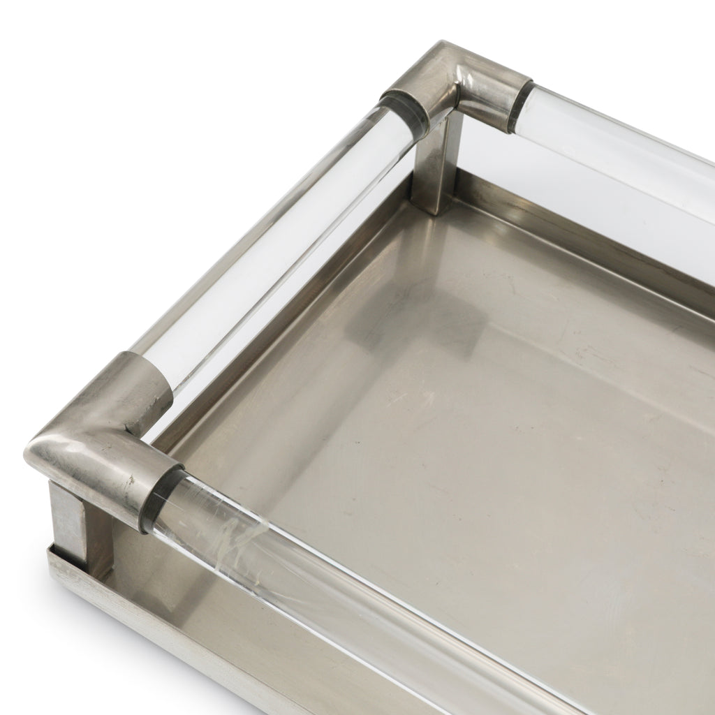 Chrome / Acrylic Tube Tray (A+D)