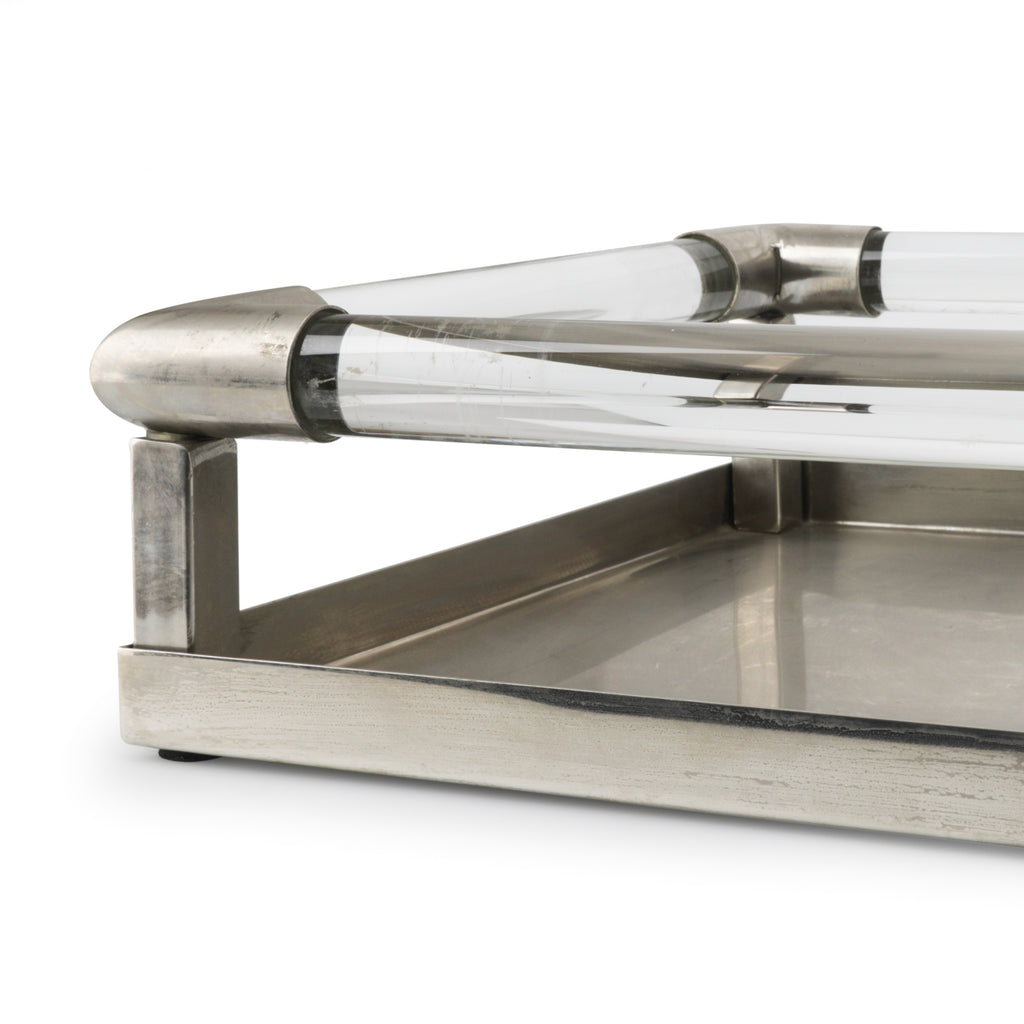 Chrome / Acrylic Tube Tray (A+D)