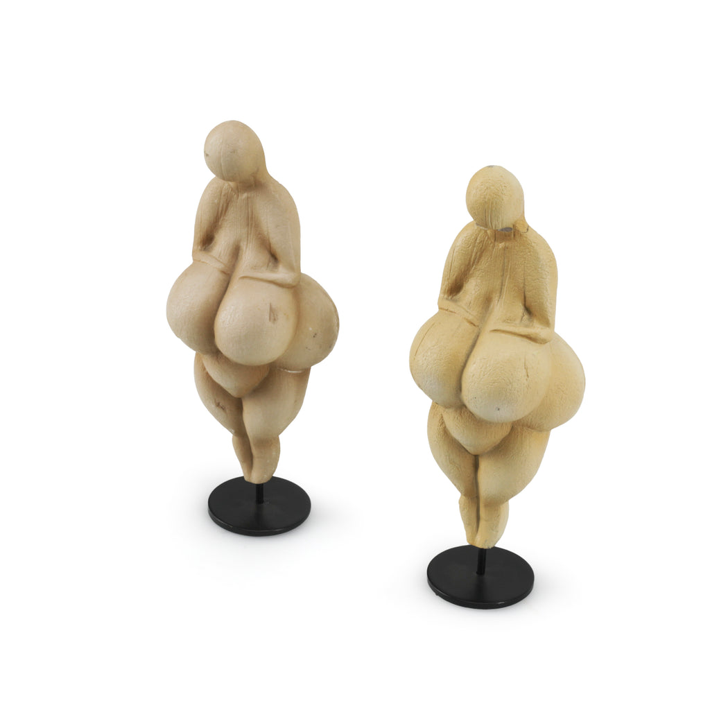 Tan Venus of Lespugue Table Sculpture (A+D)