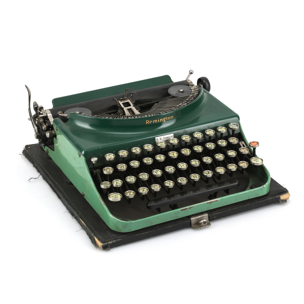 Green Remington Vintage Typewriter