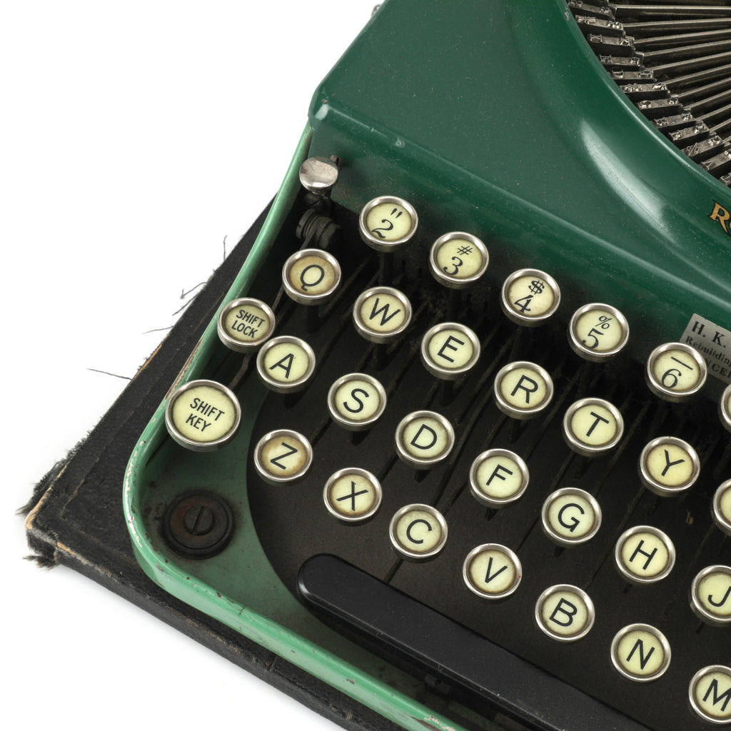 Green Remington Vintage Typewriter