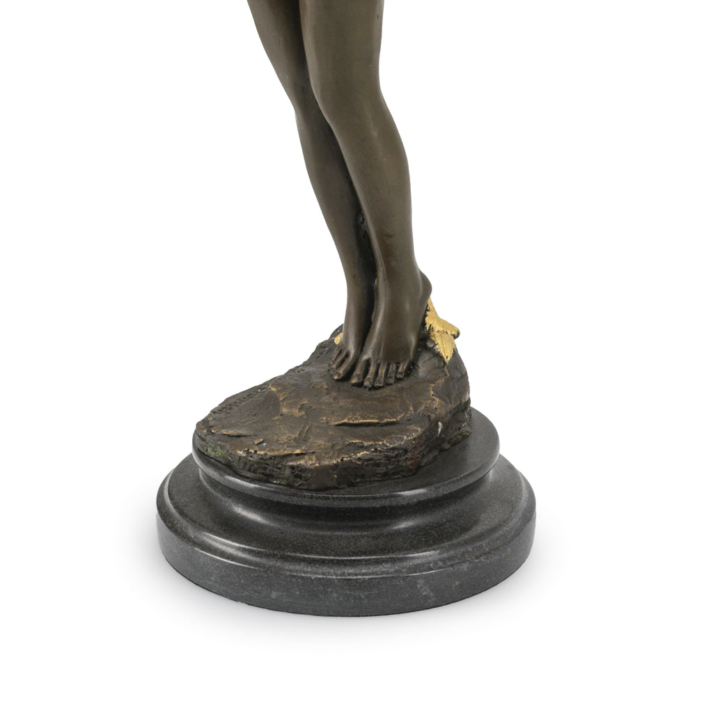 Solid Metal Bronze / Gold Female Sculpture (A+D)