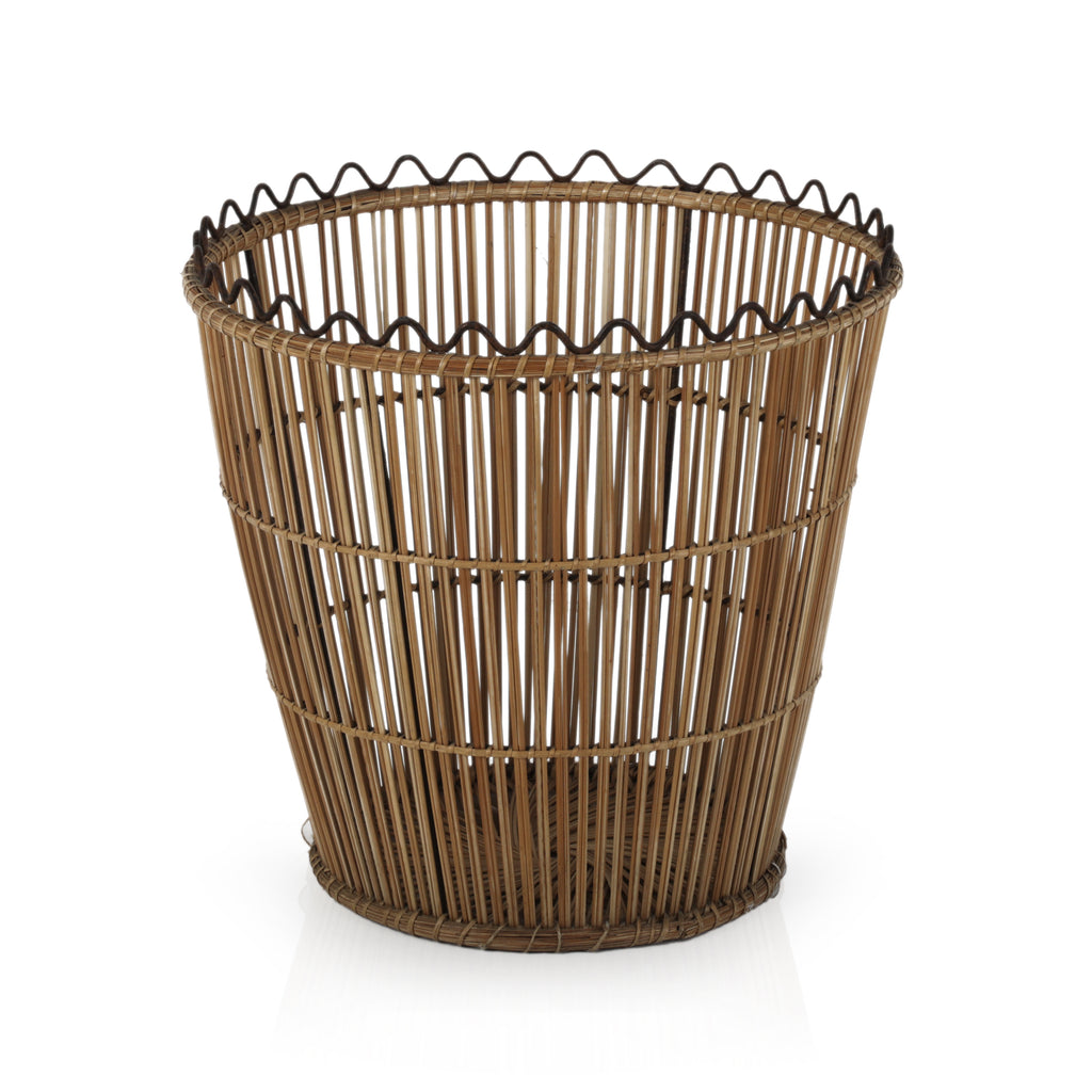 Wicker Waste Basket