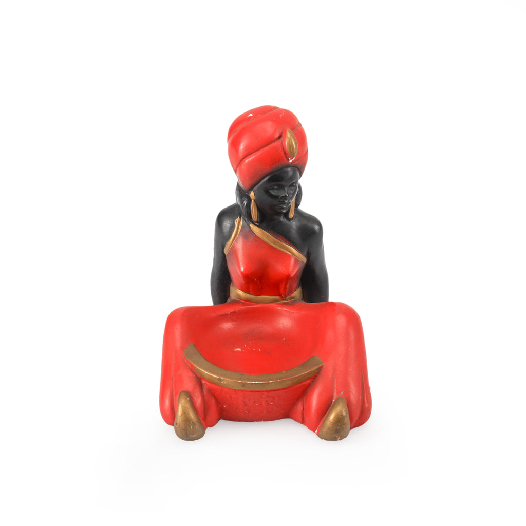 Red & Black Genie Ashtray Bookends
