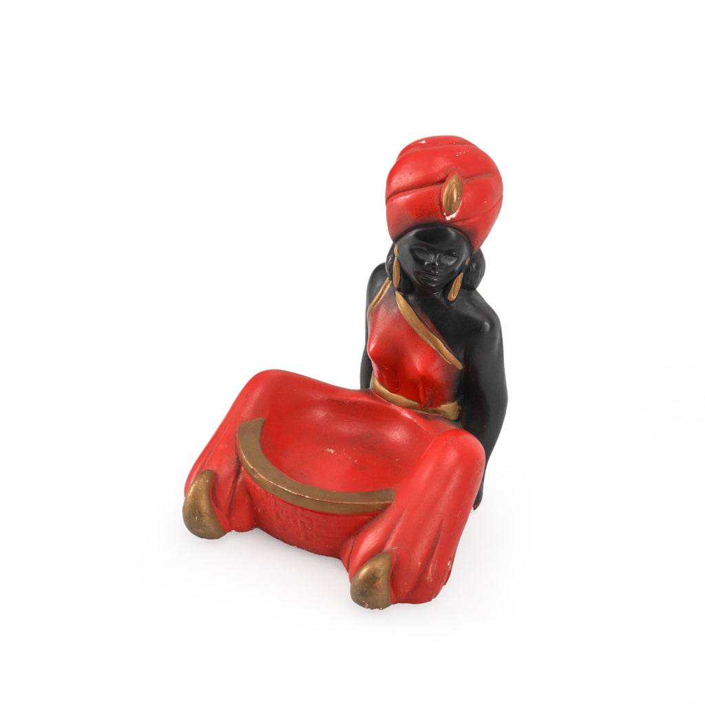 Red & Black Genie Ashtray Bookends