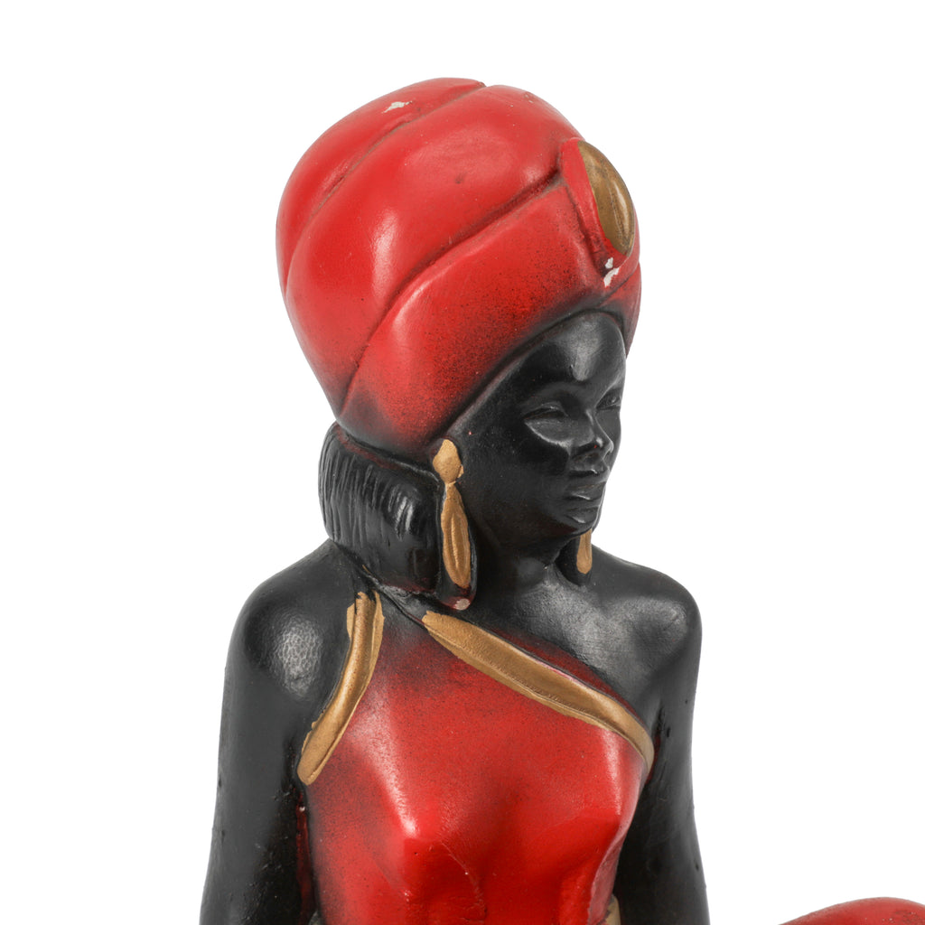 Red & Black Genie Ashtray Bookends