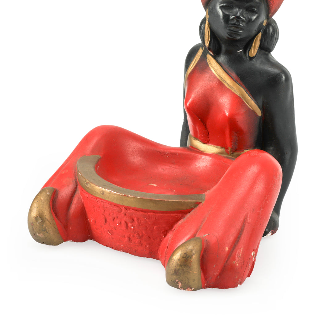 Red & Black Genie Ashtray Bookends