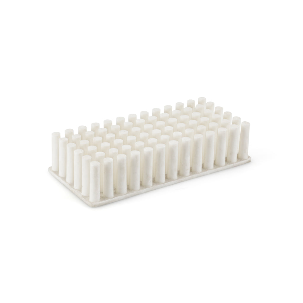 White Rubberized Desk Accessory