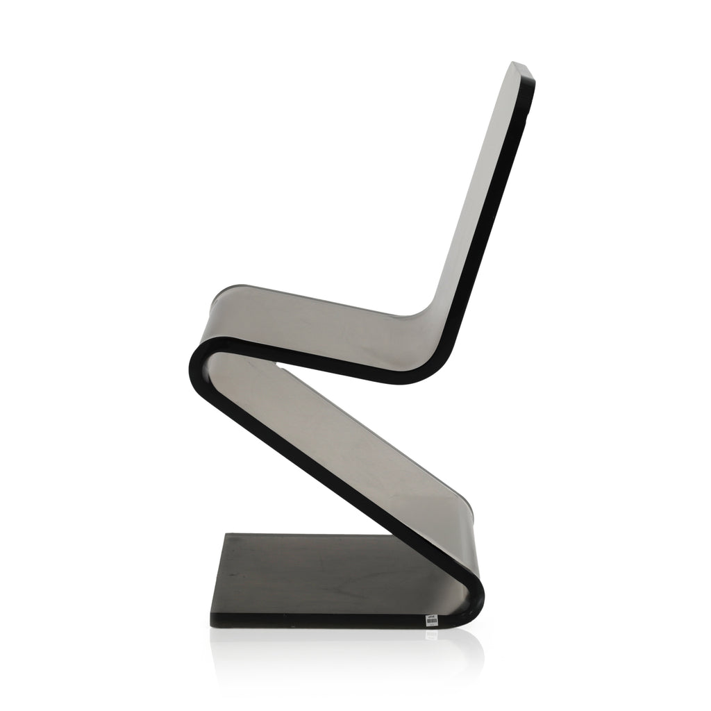 Smokey Lucite Zig Zag Chair