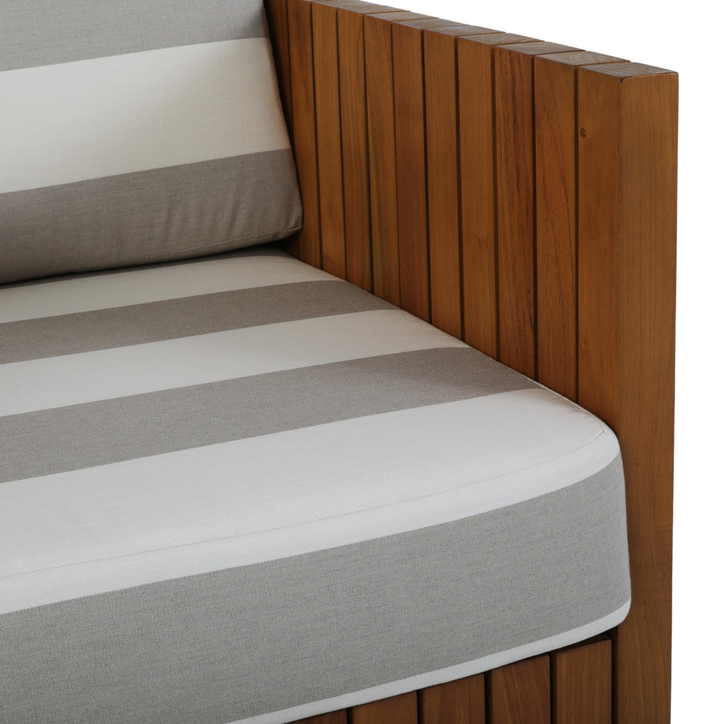 Teak Striped Zen Lounge Chair