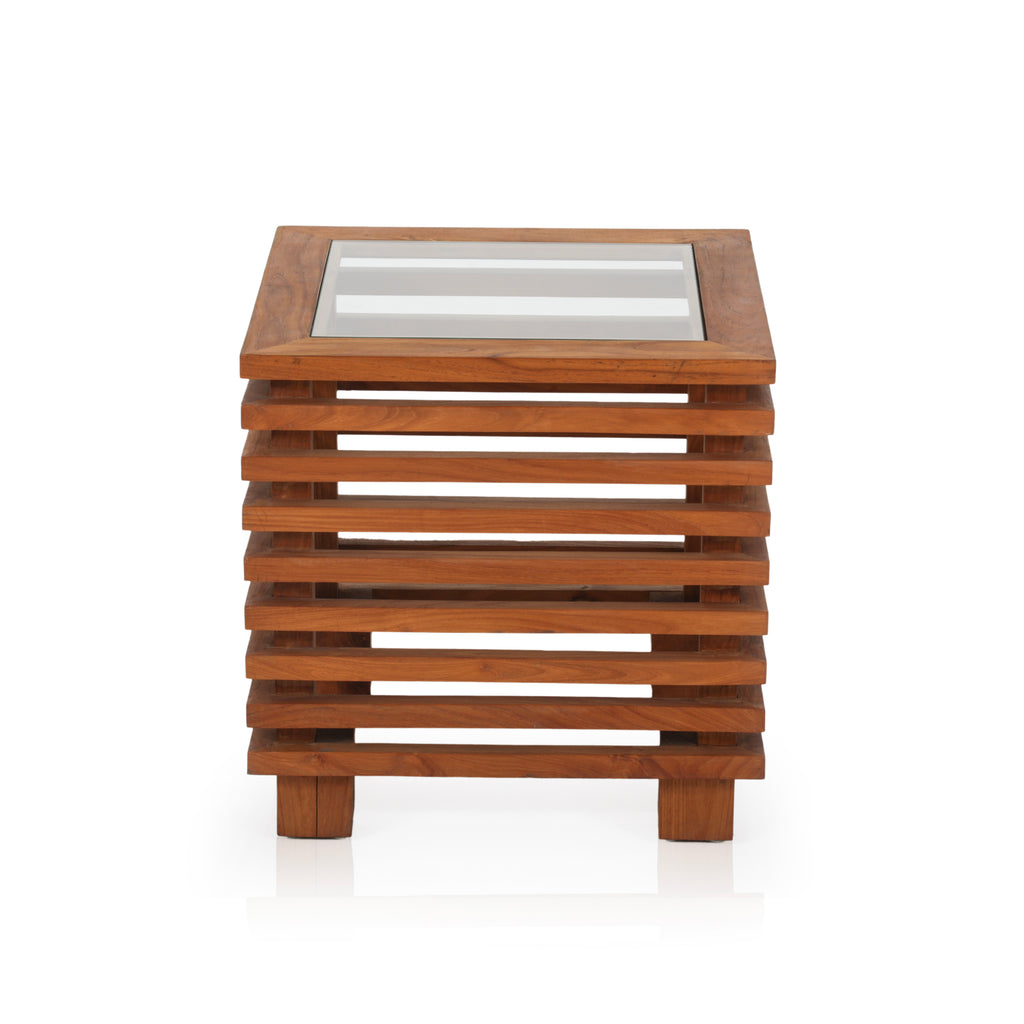 Outdoor Teak Slatted Table