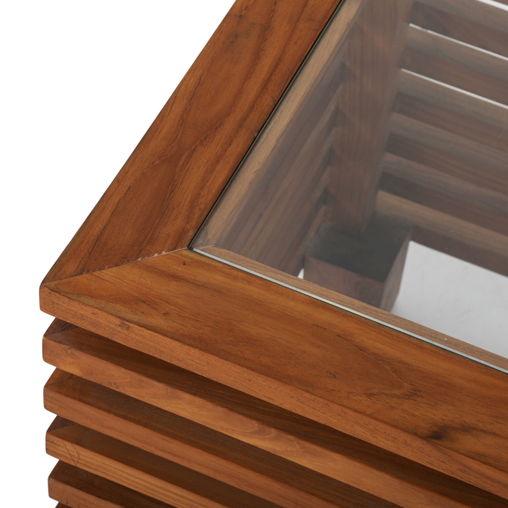 Outdoor Teak Slatted Table