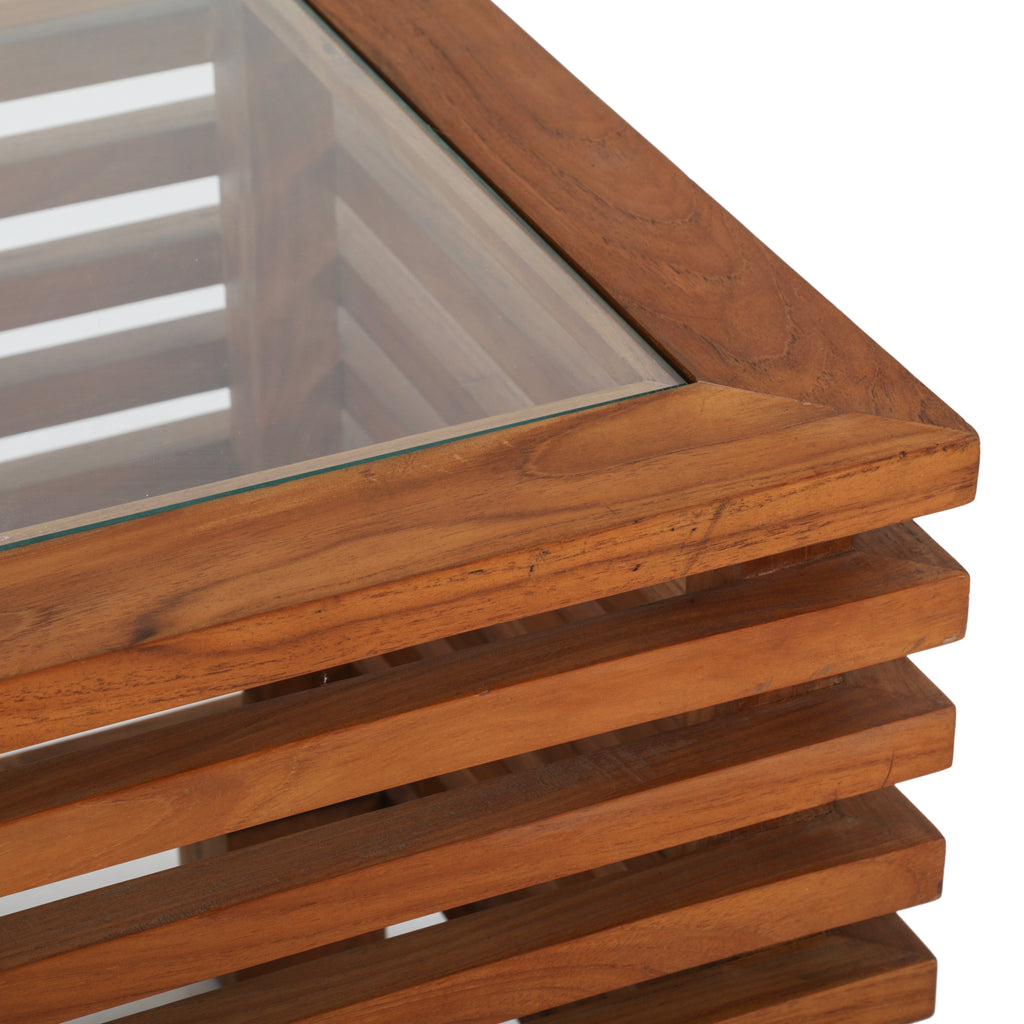 Outdoor Teak Slatted Table