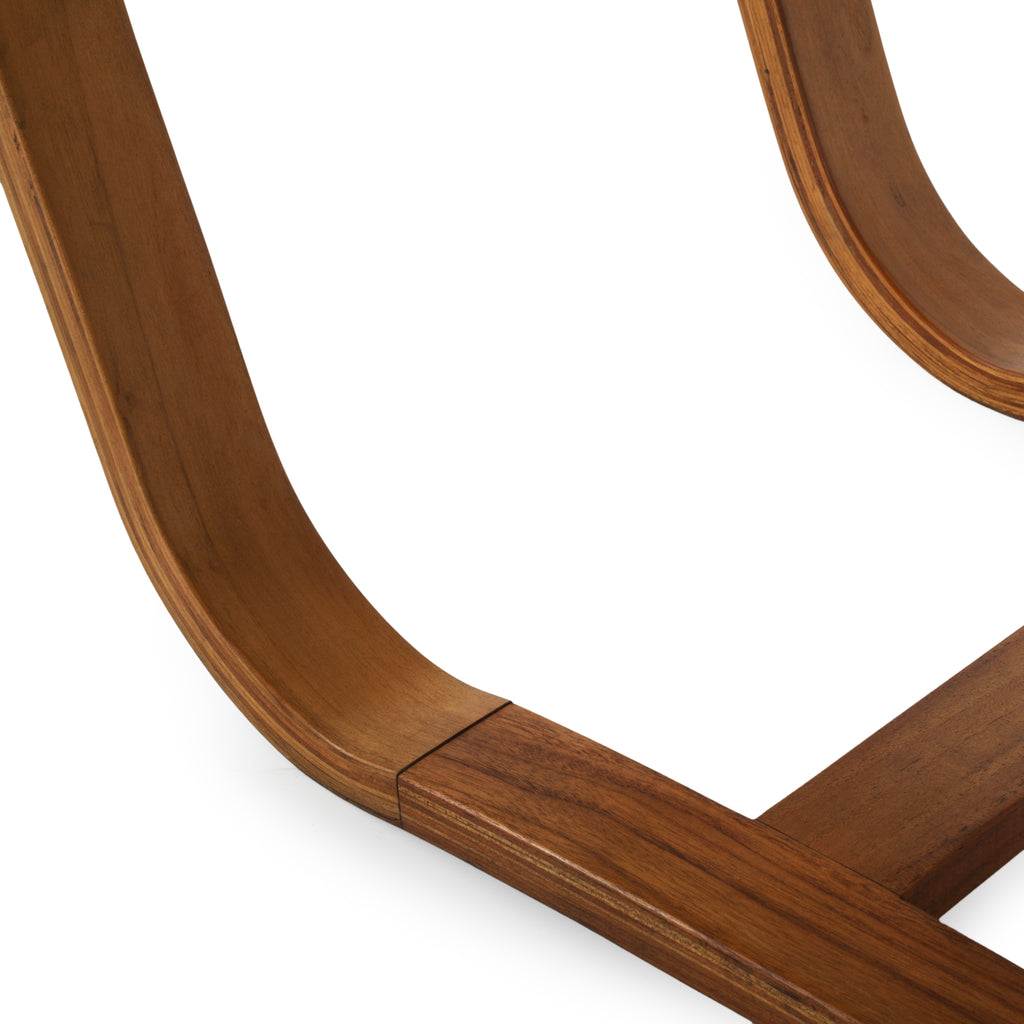 Slatted Long Outdoor Side Table / Bench
