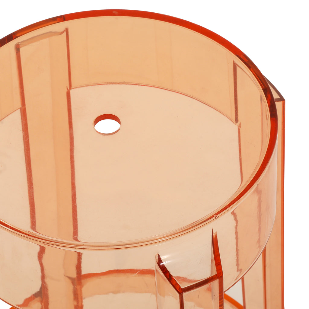 Peach Lucite Kartell Ghost Stool