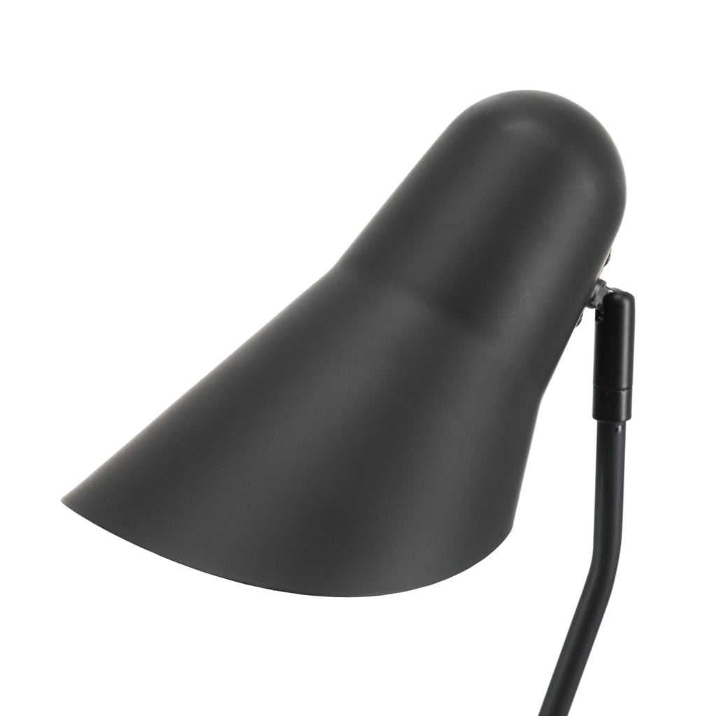 Black Asymmetrical Double Cone Desk Lamp