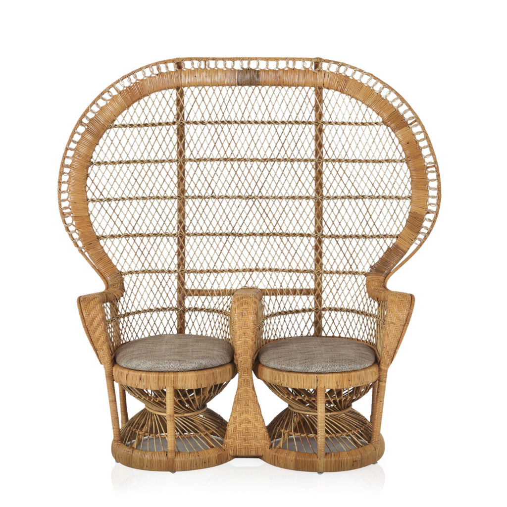 Wicker Peacock 2-Seater Chair