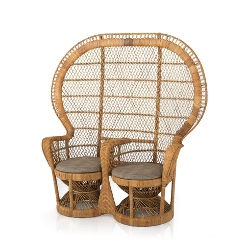 Wicker Peacock 2-Seater Chair