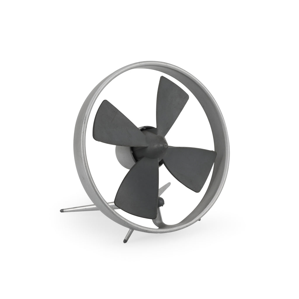 Grey Metal Desk Fan