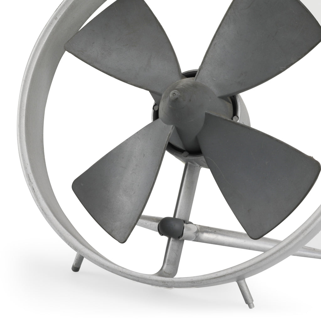 Grey Metal Desk Fan