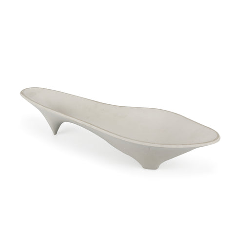 Abstract White Decorative Bowl (A+D)