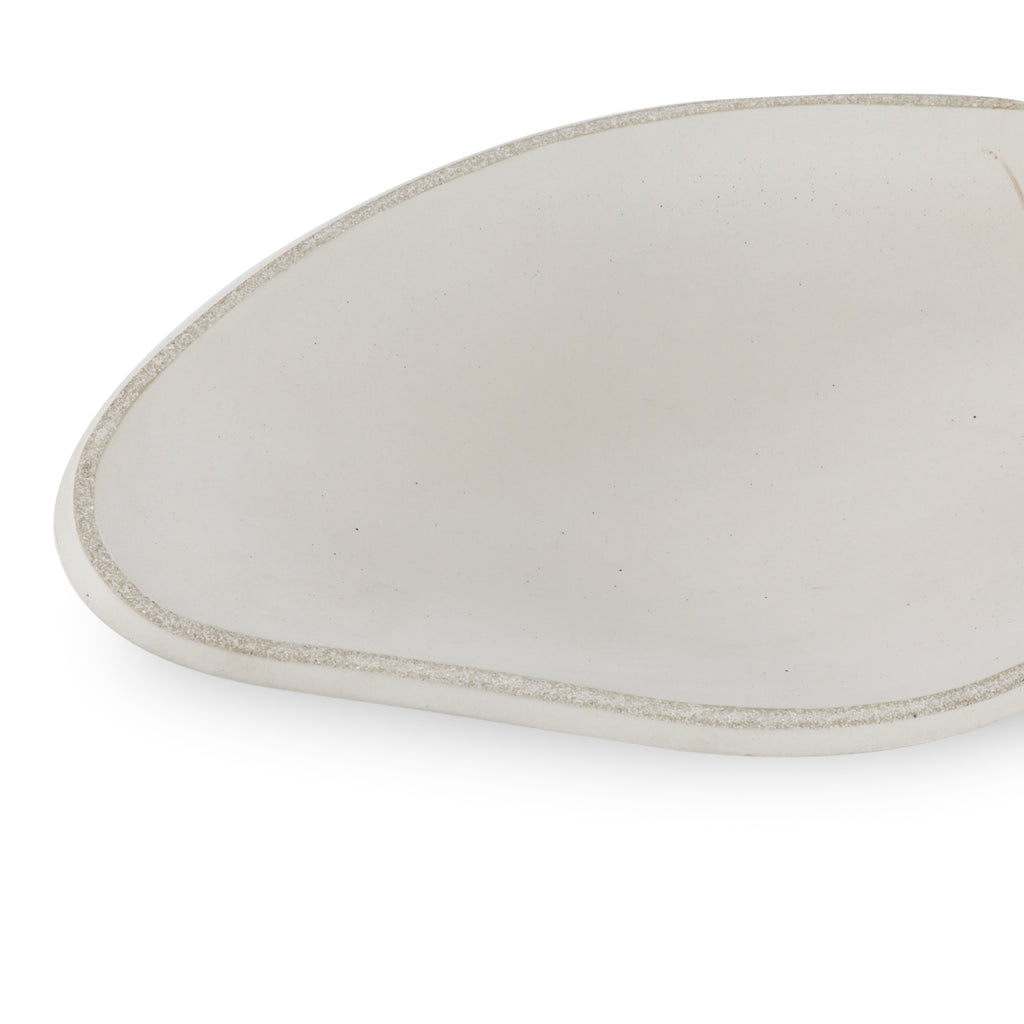 Abstract White Decorative Bowl (A+D)