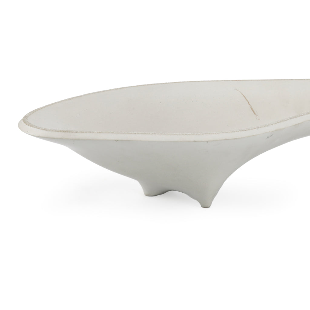 Abstract White Decorative Bowl (A+D)